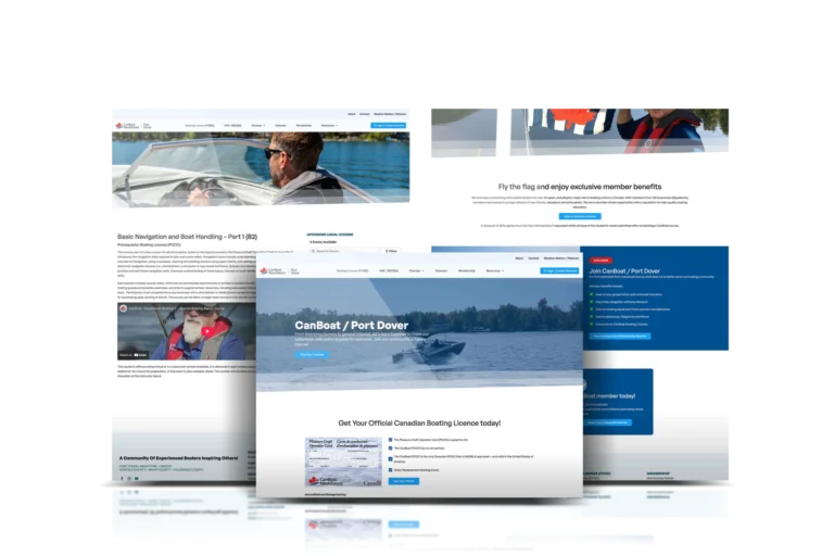 CanBoat / Port Dover: custom e-commerce website, Port Dover, ON, designed by Creative Atmosphere
