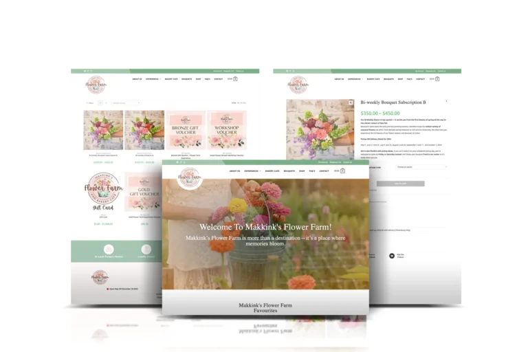 Makkink's Flower Farm: custom e-commerce website, Tillsonburg, ON, designed by Creative Atmosphere