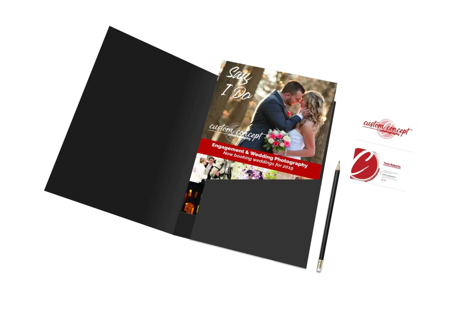 Custom Concept Photography: brochure & business card, designed by Creative Atmosphere