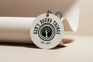 Kens Round Things Logo Mockup