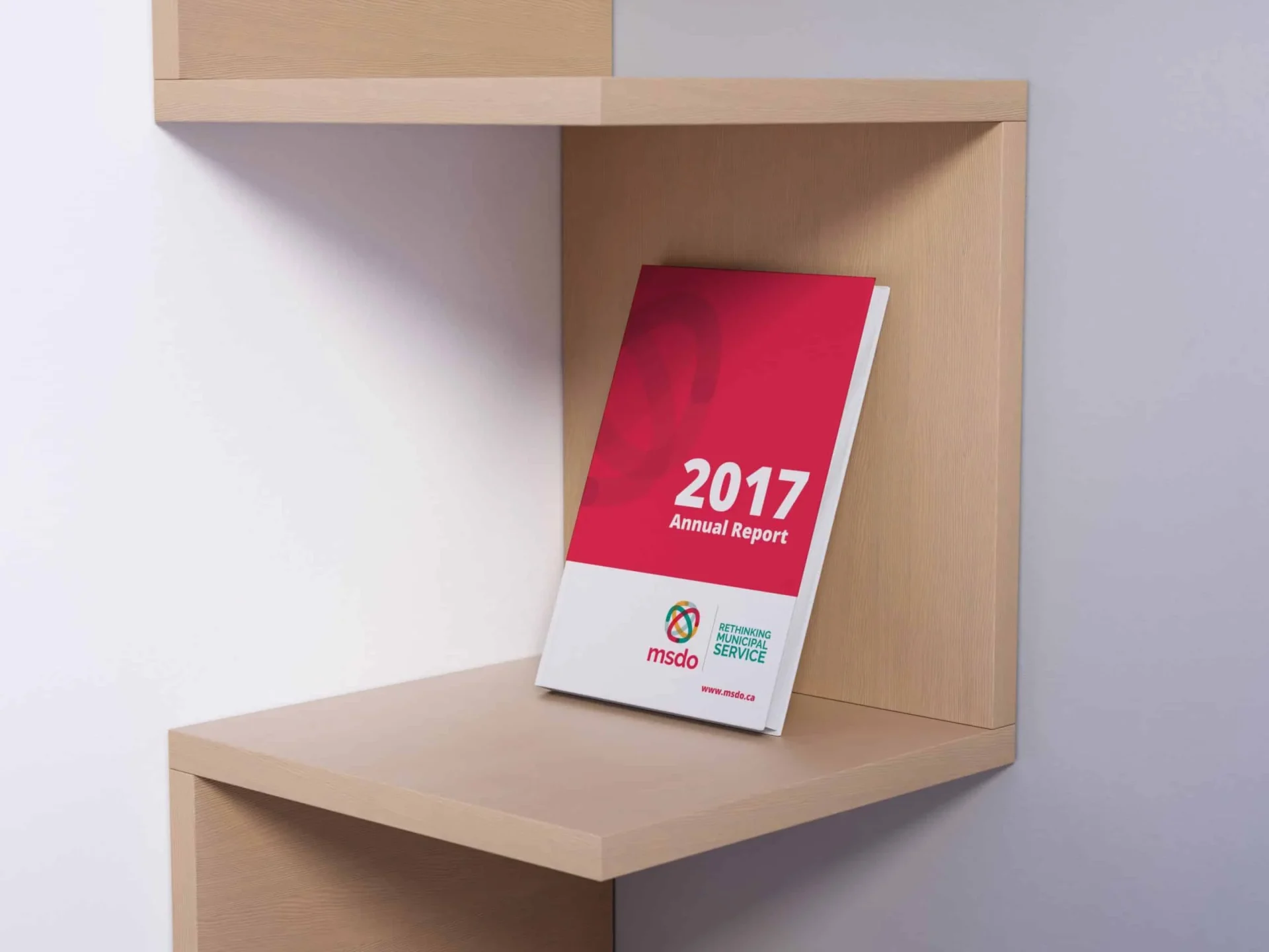 Municipal Service Delivery Officials: annual report, designed by Creative Atmosphere