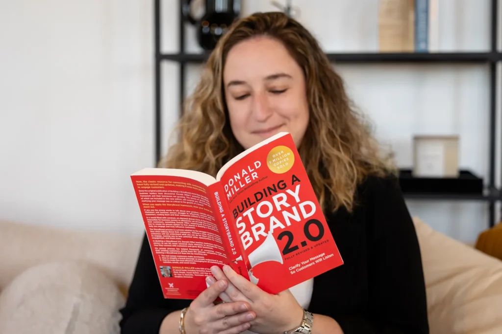 Kristen Jerry reading Building a StoryBrand