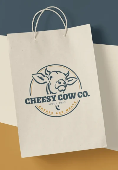 Cheesy-Cow-Logo-Mockup